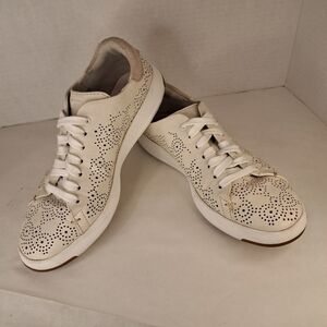 Cole Haan Off White Leather Sneakers Women's Size 5B